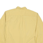 EDDIE BAUER Mens Yellow Cotton Blend Shirt XL Button Down Pocket Casual
