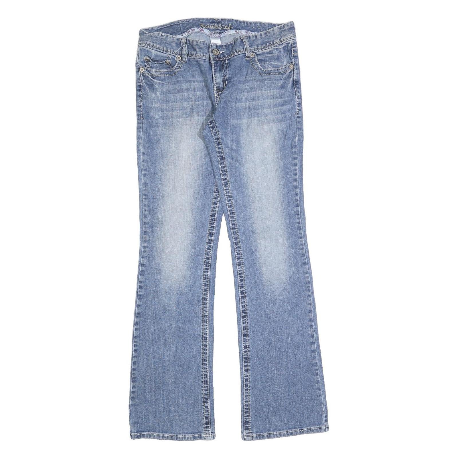 MAURICES Womens Regular Bootcut Denim Light W32 L34 Stylish Cotton Blend Jeans