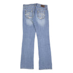 MAURICES Womens Regular Bootcut Denim Light W32 L34 Stylish Cotton Blend Jeans