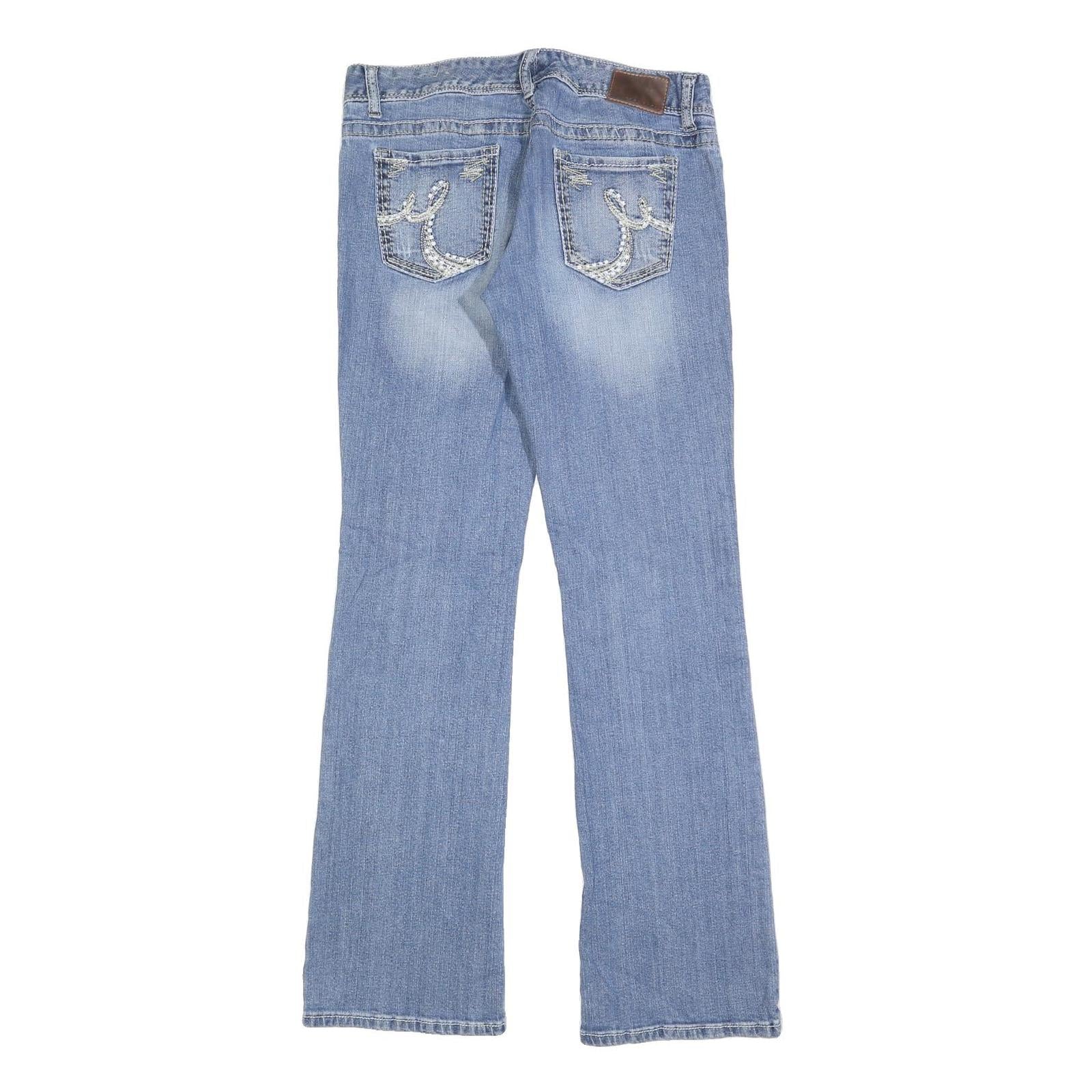 MAURICES Womens Regular Bootcut Denim Light W32 L34 Stylish Cotton Blend Jeans