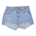 LEVI'S Womens Denim Blue Cut-Off Shorts M W30 Classic Casual Cotton Blend