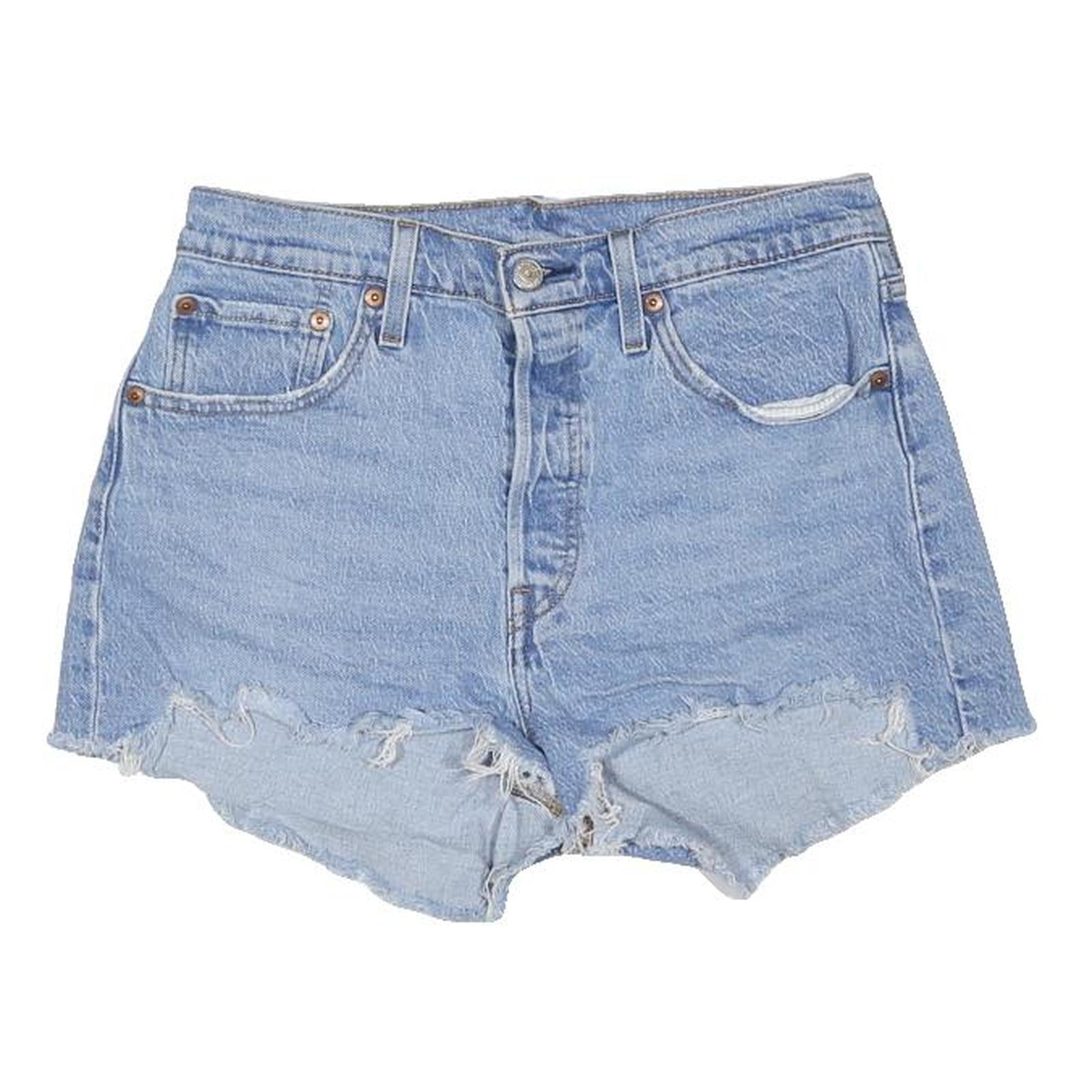 LEVI'S Womens Denim Blue Cut-Off Shorts M W30 Classic Casual Cotton Blend