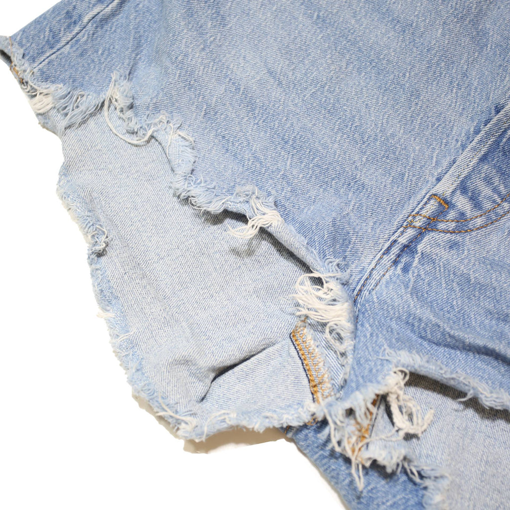 LEVI'S Womens Denim Blue Cut-Off Shorts M W30 Classic Casual Cotton Blend