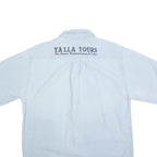 CARHARTT Mens Blue Cotton Short Sleeve Shirt M Ya'lla Tours Embroidered Workwear