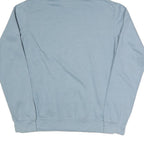 REEBOK Mens Blue Pullover Hoodie L Cotton Blend Casual Sportswear