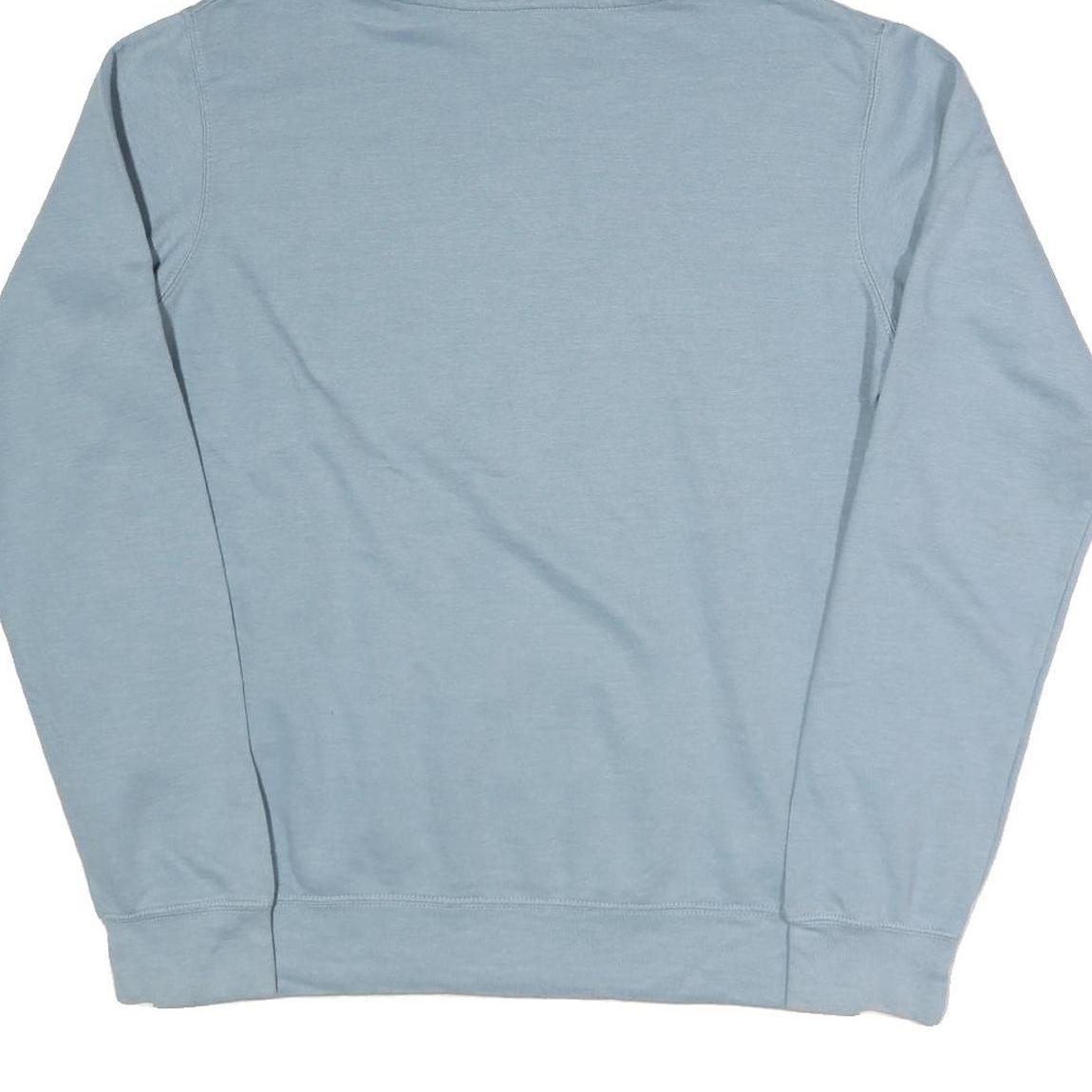 REEBOK Mens Blue Pullover Hoodie L Cotton Blend Casual Sportswear