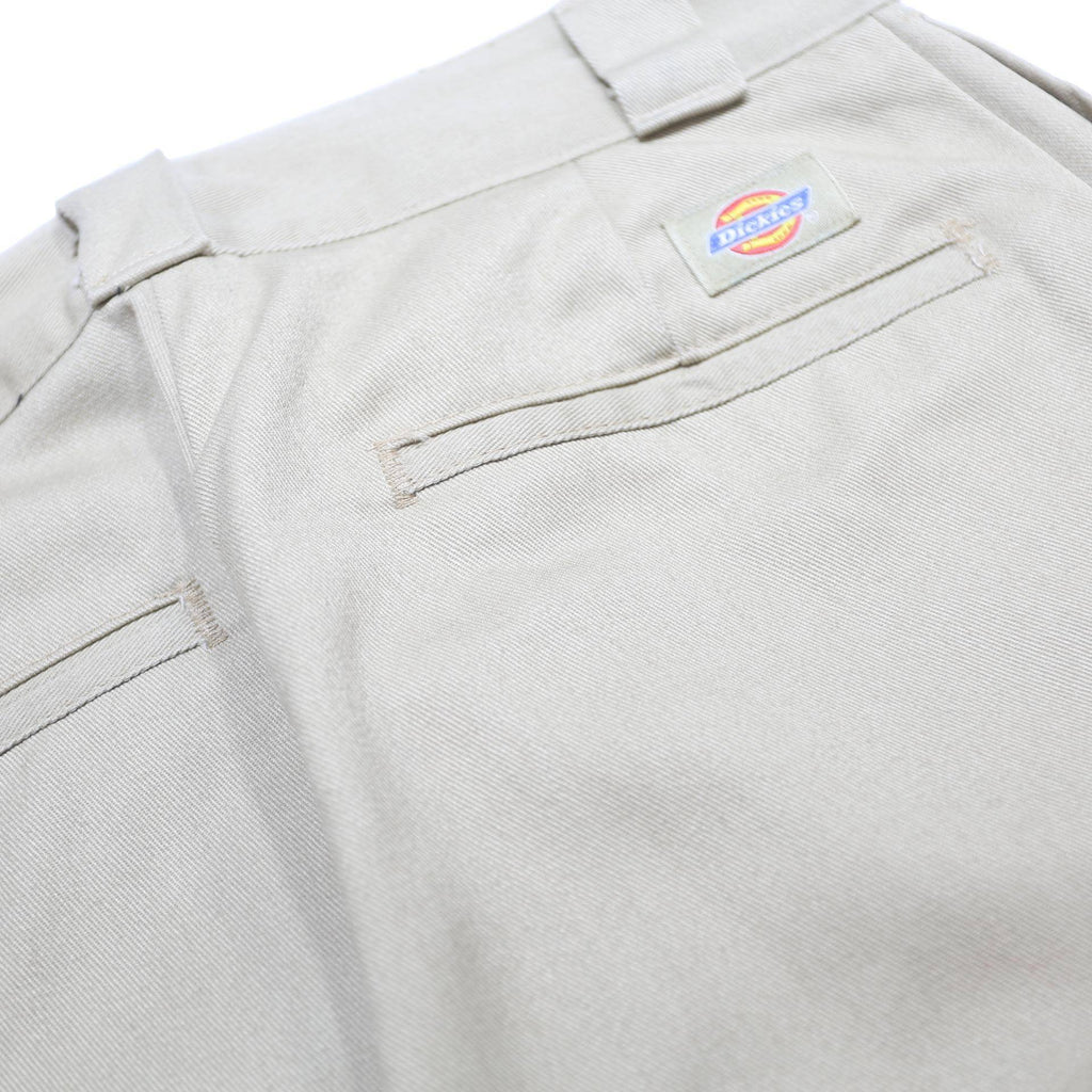 DICKIES Womens Cotton Blend Beige Relaxed Straight Trousers W27 L32 Workwear Zip