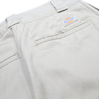 DICKIES Womens Cotton Blend Beige Relaxed Straight Trousers W27 L32 Workwear Zip