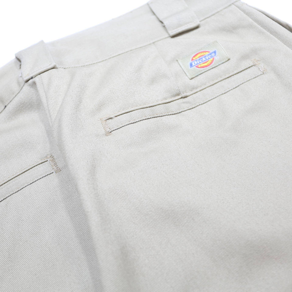DICKIES Womens Cotton Blend Beige Relaxed Straight Trousers W27 L32 Workwear Zip