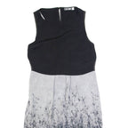 MINT VELVET Womens Day Dress Black Floral Sleeveless Midi UK 10