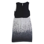 MINT VELVET Womens Day Dress Black Floral Sleeveless Midi UK 10
