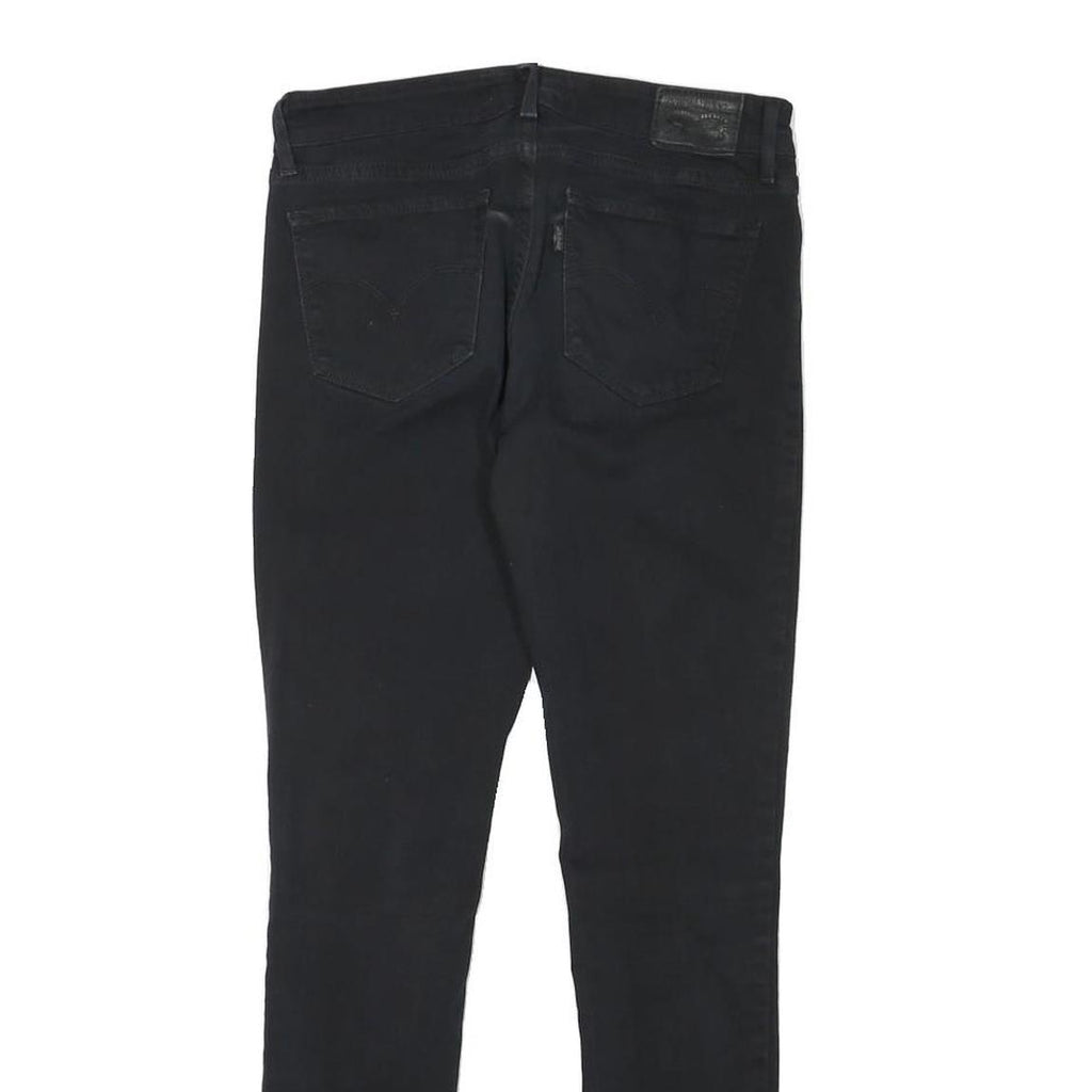 LEVI'S 711 Womens Slim Black Denim Medium W26 L28 Stretch Skinny Jeans