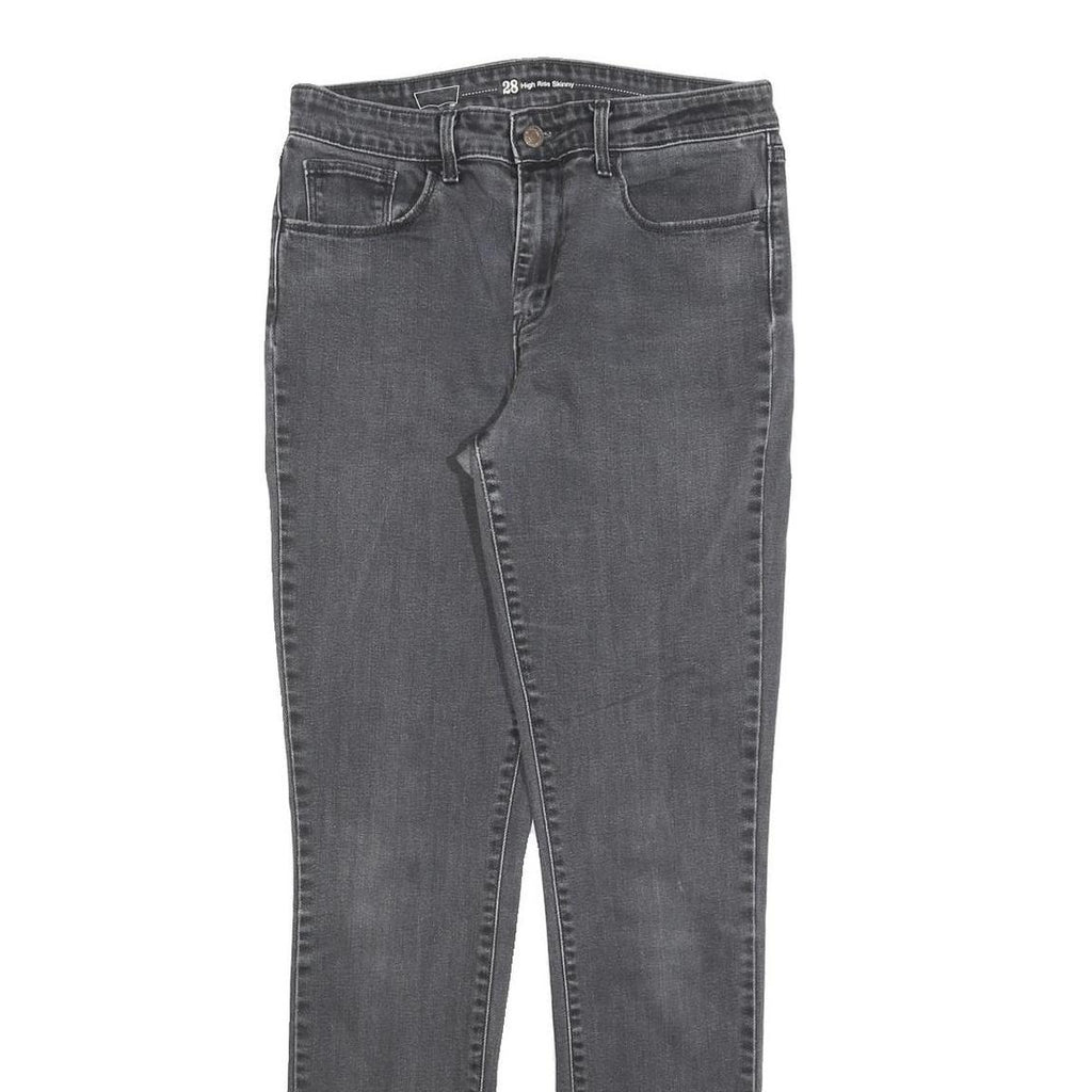 LEVI'S Womens Slim Black Jeans Denim Medium W28 L30 High Rise Skinny Stretch