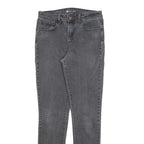 LEVI'S Womens Slim Black Jeans Denim Medium W28 L30 High Rise Skinny Stretch