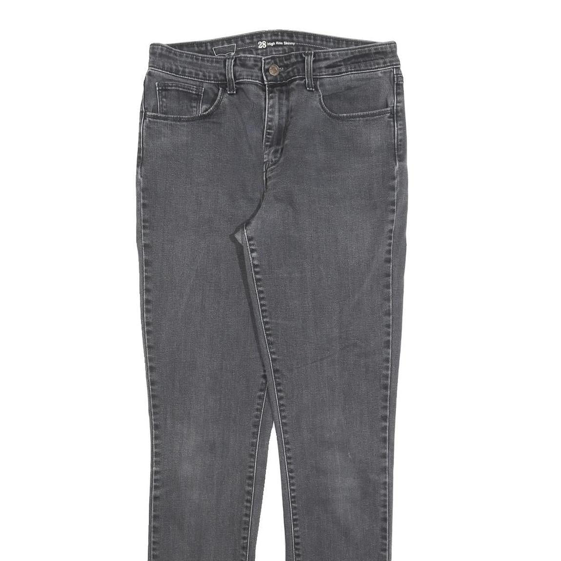 LEVI'S Womens Slim Black Jeans Denim Medium W28 L30 High Rise Skinny Stretch