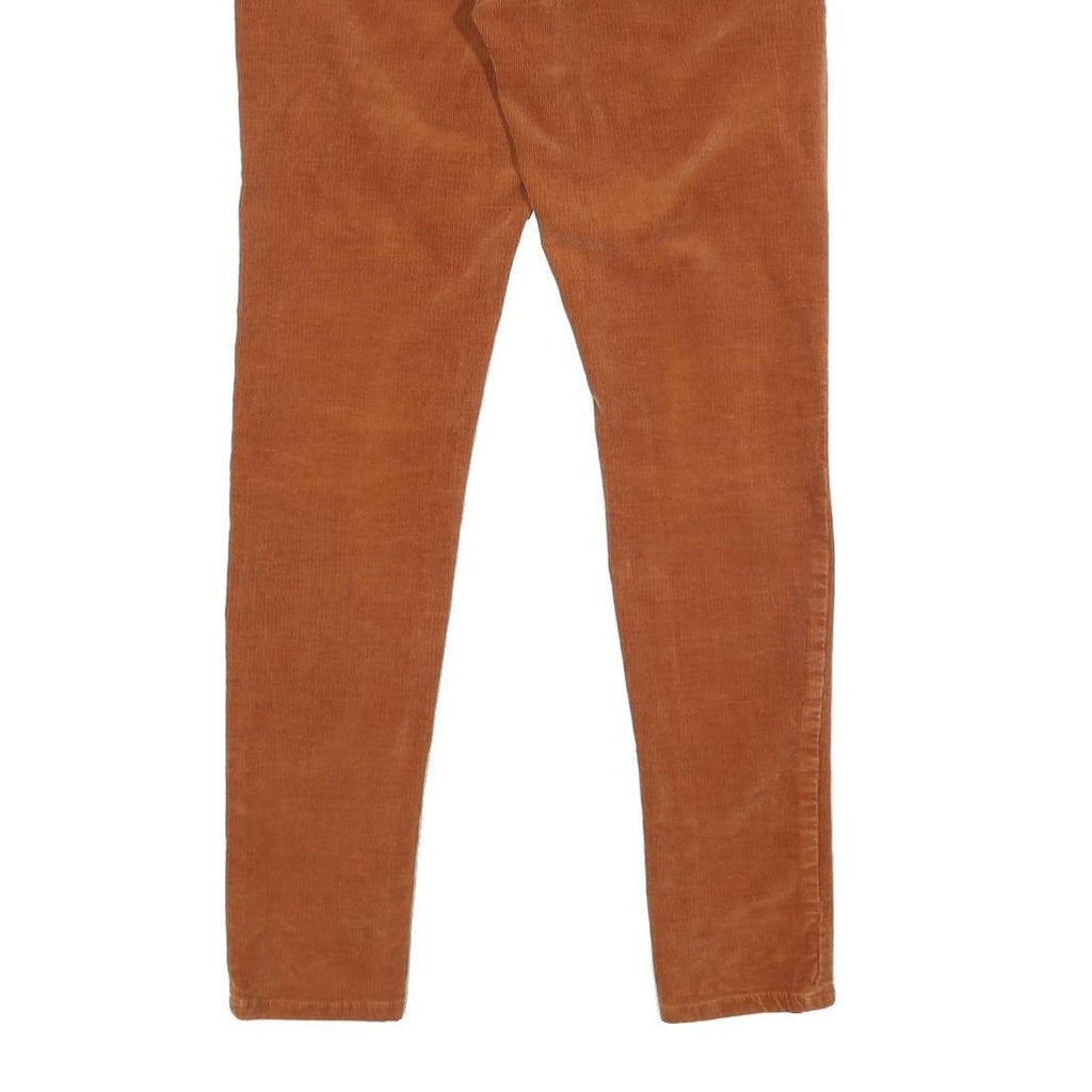 PATAGONIA Womens Cotton Blend Slim Straight Trousers Orange W27 L31 Stylish