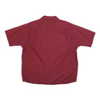 WRANGLER Mens Red Cotton Blend Shirt XL Casual Button Pocket Summer Tee