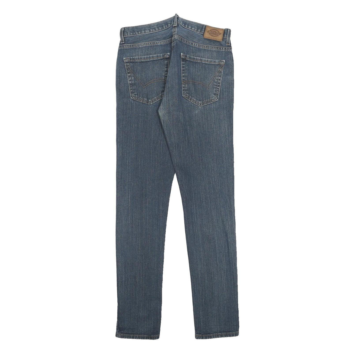 DICKIES Mens Slim Blue Denim Jeans W31 L32 Cotton Blend Zip Classic Fit