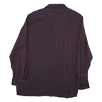 KAREN SCOTT Womens Purple Shirt L Button Long Sleeve Classic Fit Elegant