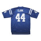 REEBOK Mens Blue Football Shirt XL Short Sleeve V-Neck Number 44 Clark NFL