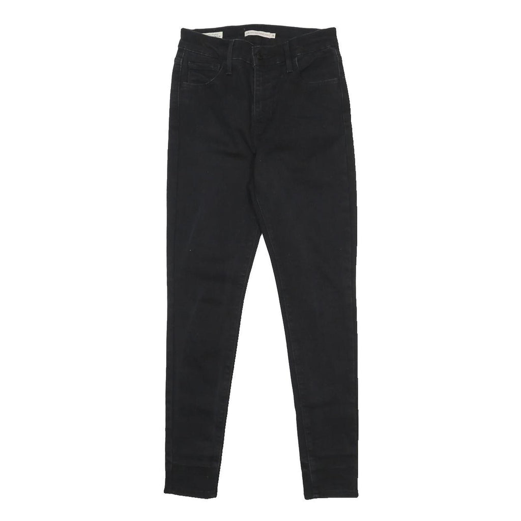 LEVI'S 720 BIG E Womens Jeans Black Slim Skinny Denim W26 L28 Stretch Cotton