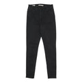 LEVI'S 720 BIG E Womens Jeans Black Slim Skinny Denim W26 L28 Stretch Cotton