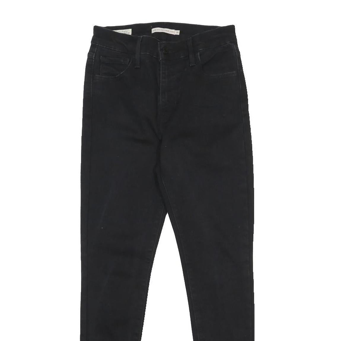 LEVI'S 720 BIG E Womens Jeans Black Slim Skinny Denim W26 L28 Stretch Cotton
