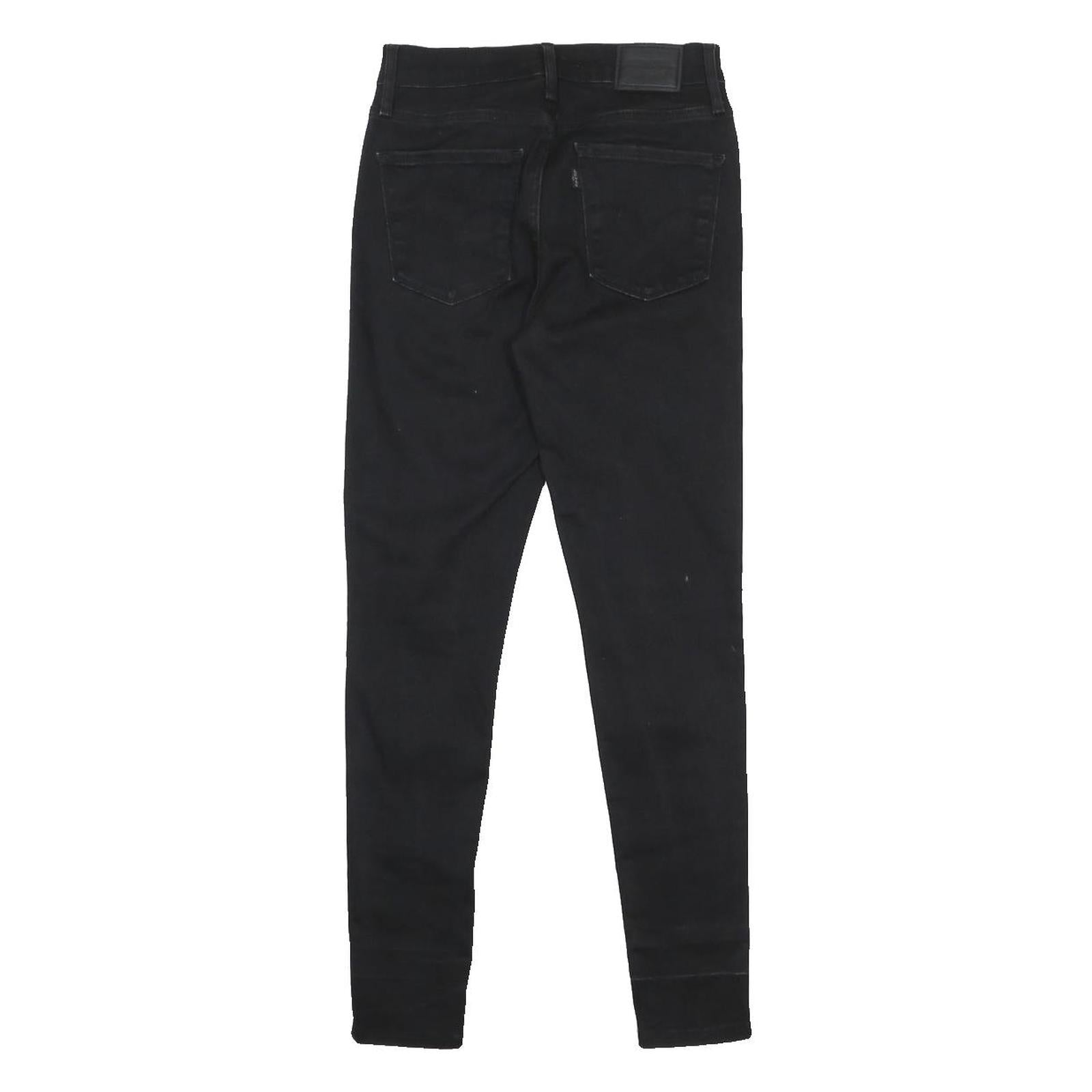 LEVI'S 720 BIG E Womens Jeans Black Slim Skinny Denim W26 L28 Stretch Cotton