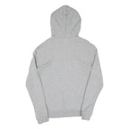 ADIDAS Womens Grey Pullover Hoodie UK 8 Cotton Casual Drawstring Hooded