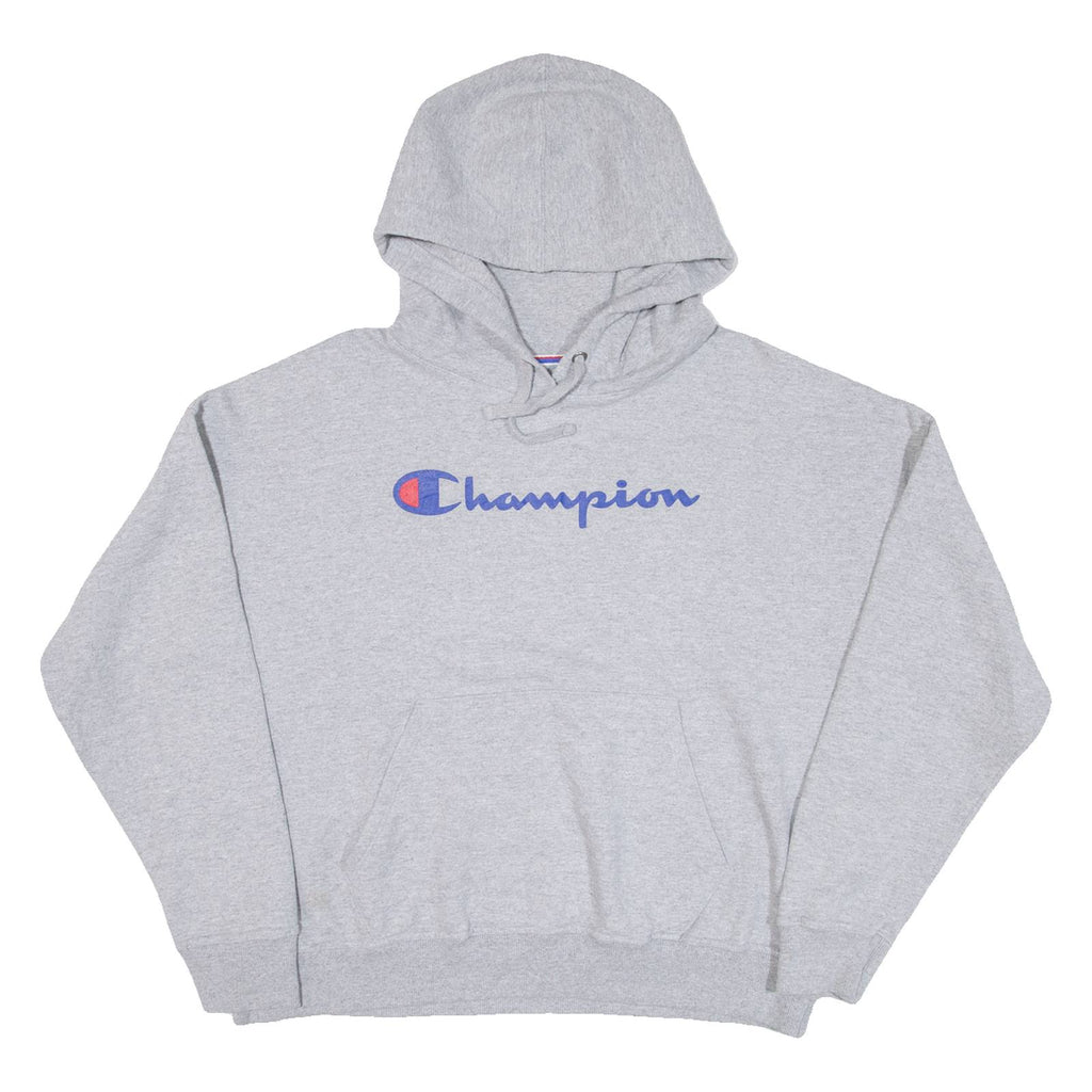 CHAMPION Womens Grey Hoodie L