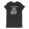 DIVIDED Womens Black Iron Maiden Cotton Blend T-Shirt Dress Short Sleeve S
