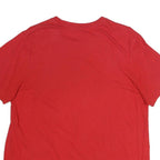 NIKE Mens Red Bsbl Graphic T-Shirt L Short Sleeve Crew Neck Sports Casual