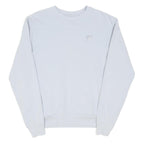 FILA Womens White Crew Neck S Cotton Blend Sweatshirt Classic Style
