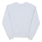 FILA Womens White Crew Neck S Cotton Blend Sweatshirt Classic Style