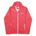 COLUMBIA Womens Red Zip Jacket S Polyester Plain Lightweight Outdoor Wear