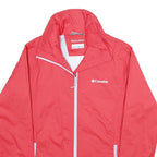 COLUMBIA Womens Red Zip Jacket S Polyester Plain Lightweight Outdoor Wear