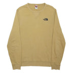 THE NORTH FACE Mens Beige Sweatshirt Crew Neck M Cotton Blend Casual Outdoor