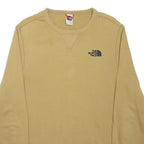 THE NORTH FACE Mens Beige Sweatshirt Crew Neck M Cotton Blend Casual Outdoor