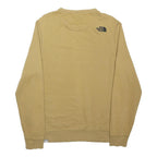 THE NORTH FACE Mens Beige Sweatshirt Crew Neck M Cotton Blend Casual Outdoor