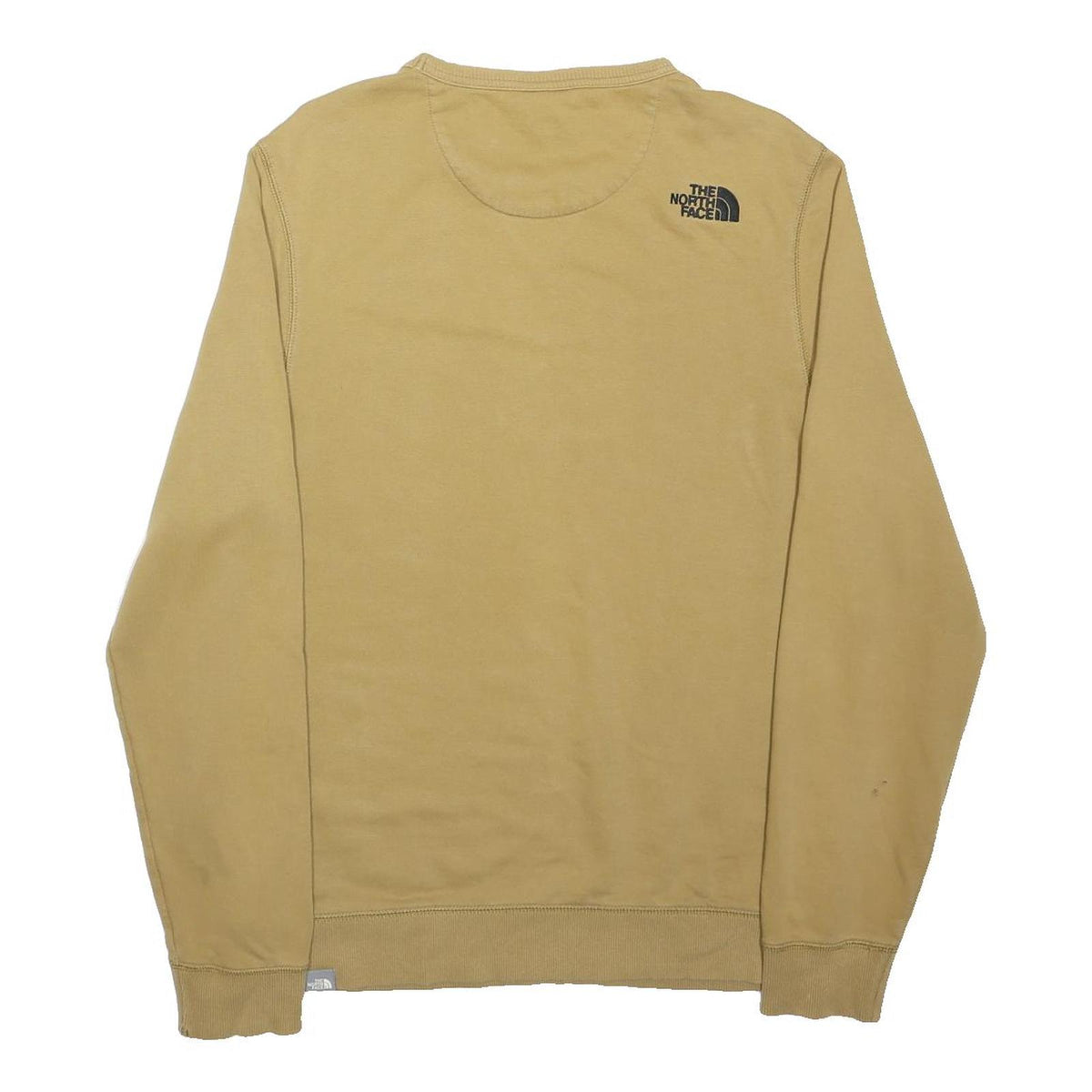 THE NORTH FACE Mens Beige Sweatshirt Crew Neck M Cotton Blend Casual Outdoor