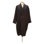 Mens Black Plain Button Cotton Blend Relaxed Jacket S Casual Long Sleeve