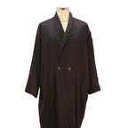 Mens Black Plain Button Cotton Blend Relaxed Jacket S Casual Long Sleeve