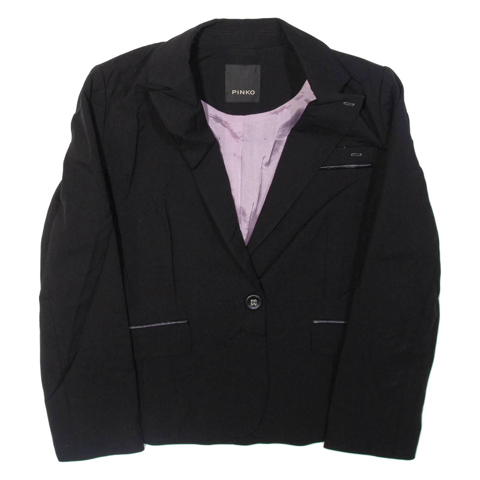 PINKO Womens Blazer Jacket Black S