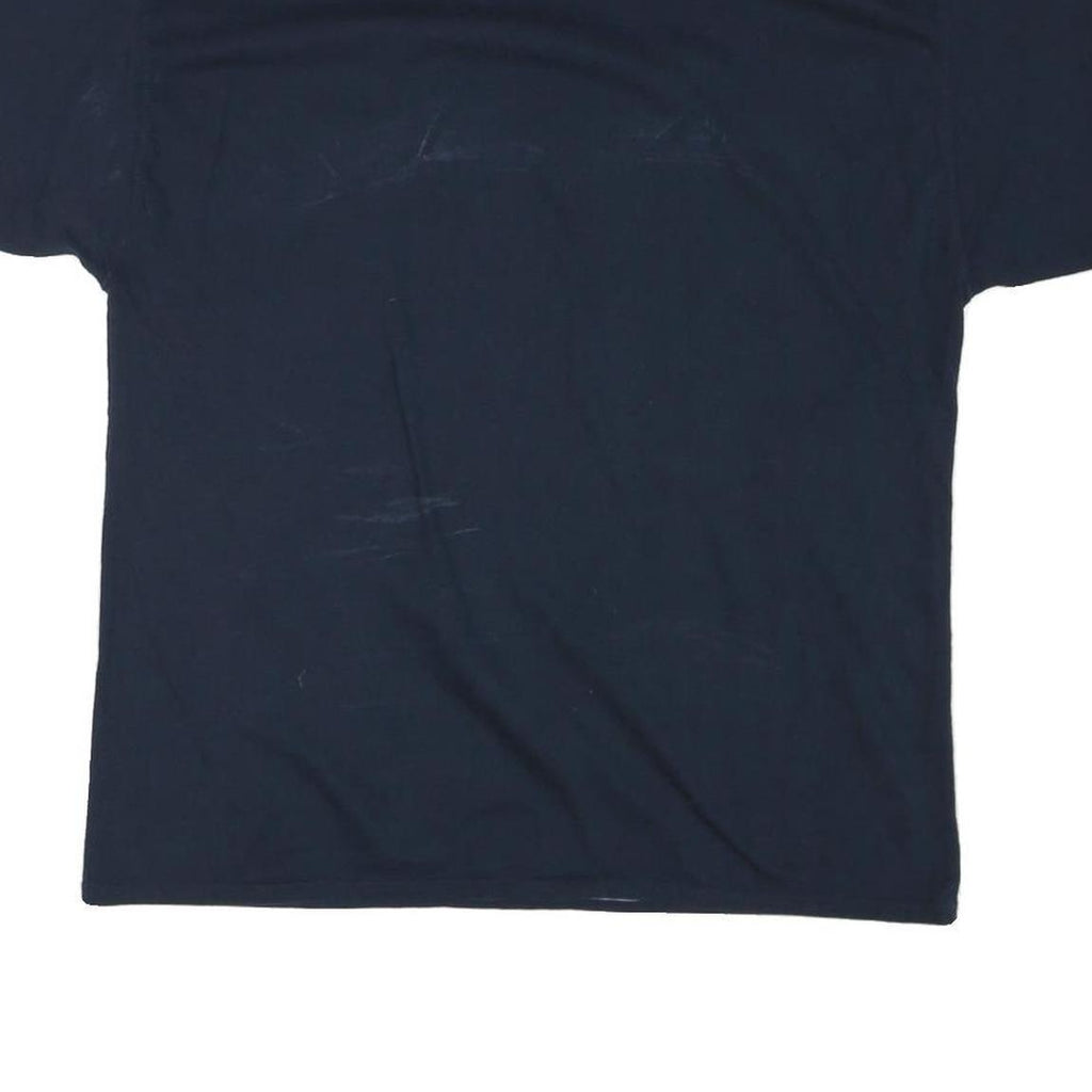 CHAMPION Mens Blue Graphic T-Shirt XL Short Sleeve Crew Neck Casual Cotton Blend