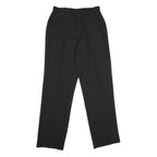 GEORGE SIMONTON Womens Polyester Black Regular Fit Straight Leg Trousers W28 L31