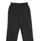 GEORGE SIMONTON Womens Polyester Black Regular Fit Straight Leg Trousers W28 L31