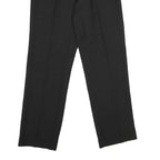 GEORGE SIMONTON Womens Polyester Black Regular Fit Straight Leg Trousers W28 L31