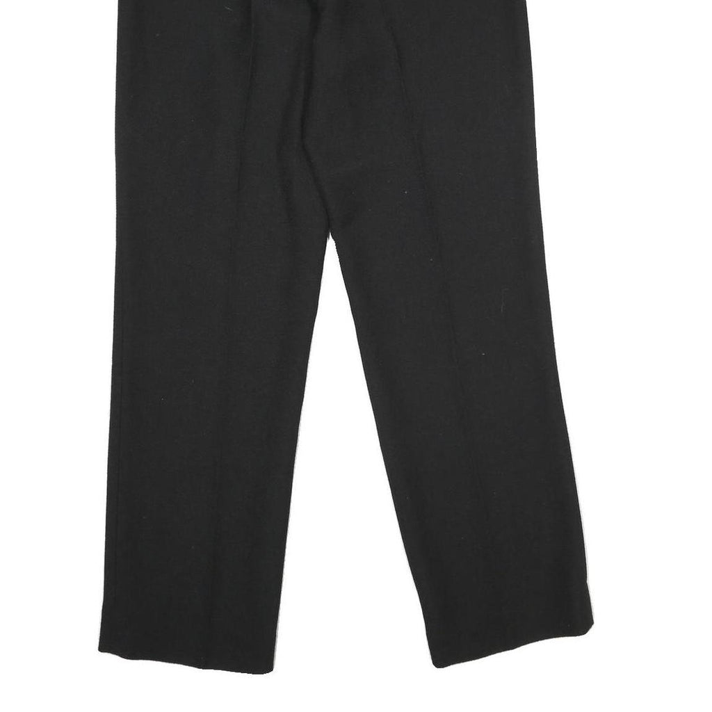 GEORGE SIMONTON Womens Polyester Black Regular Fit Straight Leg Trousers W28 L31