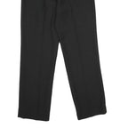 GEORGE SIMONTON Womens Polyester Black Regular Fit Straight Leg Trousers W28 L31