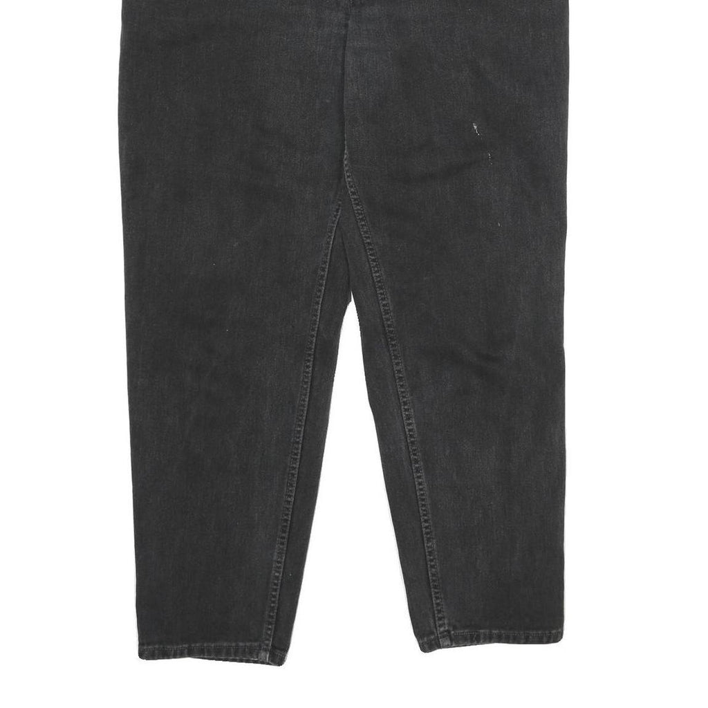 LEVI'S 550 Womens Jeans Black Relaxed Tapered Denim Medium W34 L30 Vintage Made